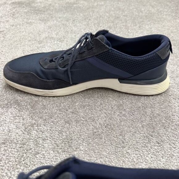 Wolf & Sheperd Crossover Longwing Suede Sneaker Shoes Mens 14M Navy Blue Casual - Picture 4 of 16